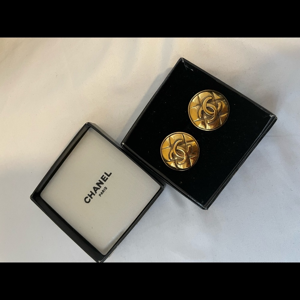 Authentic Chanel clip on earrings